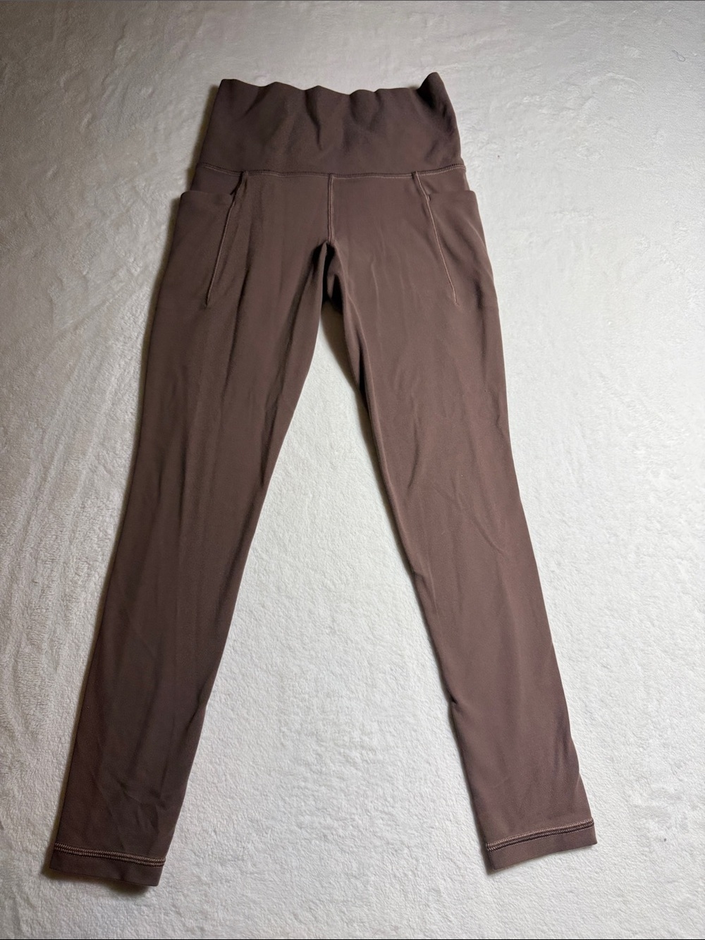 Athleta Brown High-Waist Pocket Leggings